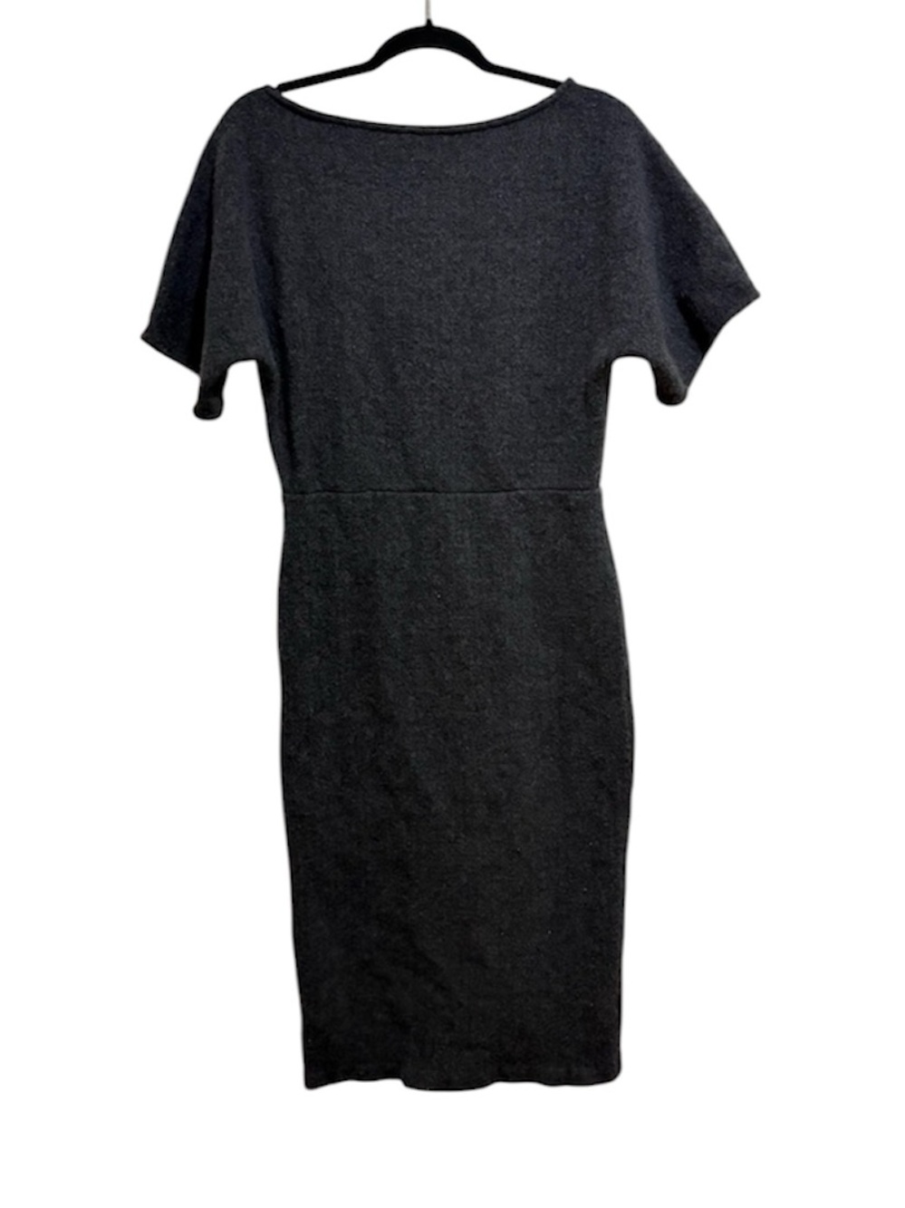 St. John Wool Knit Sleeveless Sheath Dress Workwear Career Gray‎